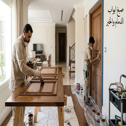 صبغ ابواب خشب الدمام والخبر